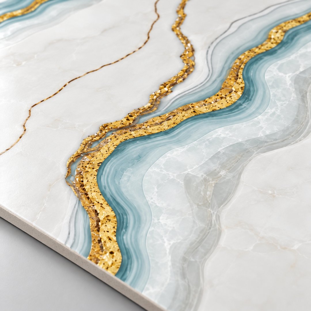 CA WILD SKY GOLD, marble-look wall tile for bathroom (view 9)